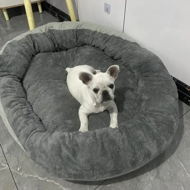 FellWärme | Gemütliches Hundebett mit Plüschkissen - Brezella