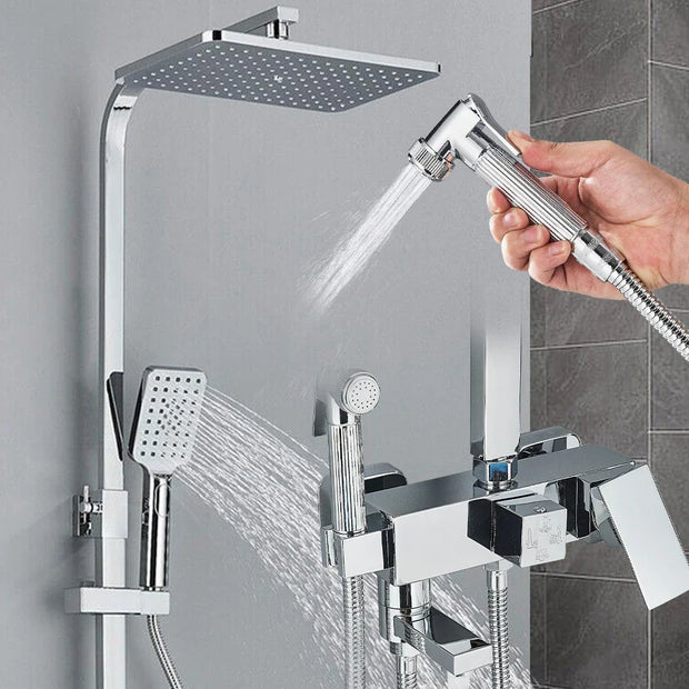 AquaBrass | Luxus-Messing-Duscharmatur mit Regenbrause - Brezella