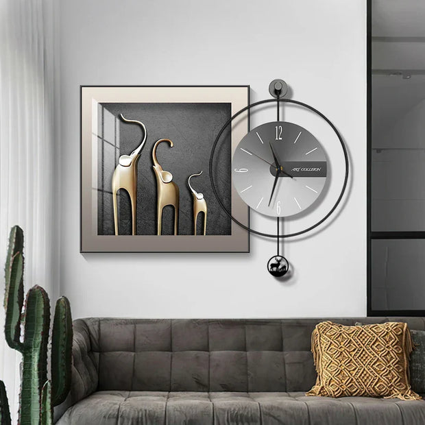 EleganzUhr | Zeitlose Wanduhr im modernen Stil - Brezella