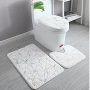 RegalMat | Luxus-Toilettenvorleger in Gold mit Antirutschfunktion - Brezella