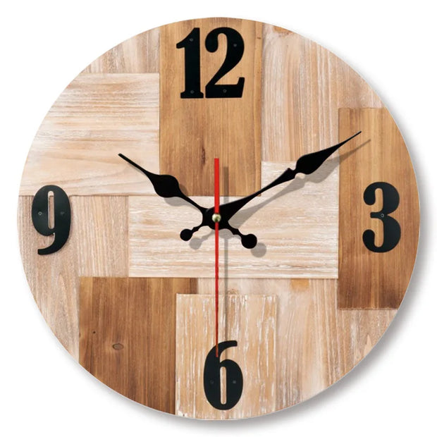 NaturZeit | Klassische Wanduhr aus Echtholz - Brezella