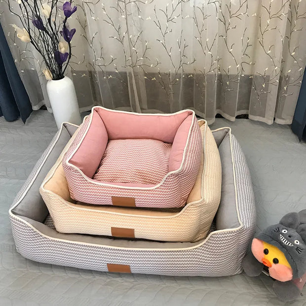 PetSanctum | Eleganter quadratischer Katzen- und Welpenzwinger für Komfort - Brezella