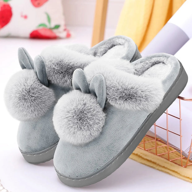 BunnyToes | Warme und niedliche Hausschuhe mit Hasenohren - Brezella