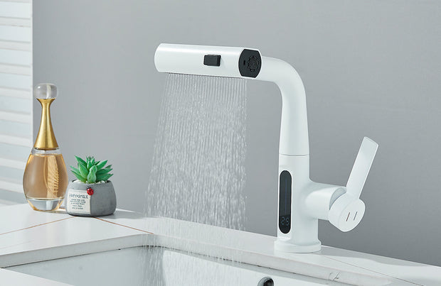 AquaSense | Elegante Badarmatur mit Temperaturanzeige - Brezella
