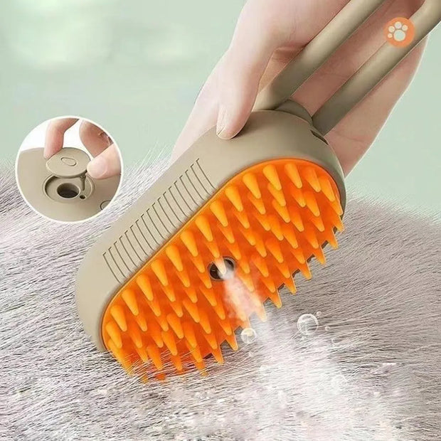 DampFell | Verwöhnende Dampfbürste für den perfekten Fellglanz - Brezella