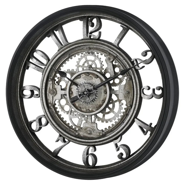 ZeitGlanz | Metall-Wanduhr mit Arabischen Ziffern - Brezella