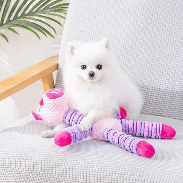 SqueakBuddy | Quietschendes Elefantenspielzeug für Hunde und Katzen - Brezella