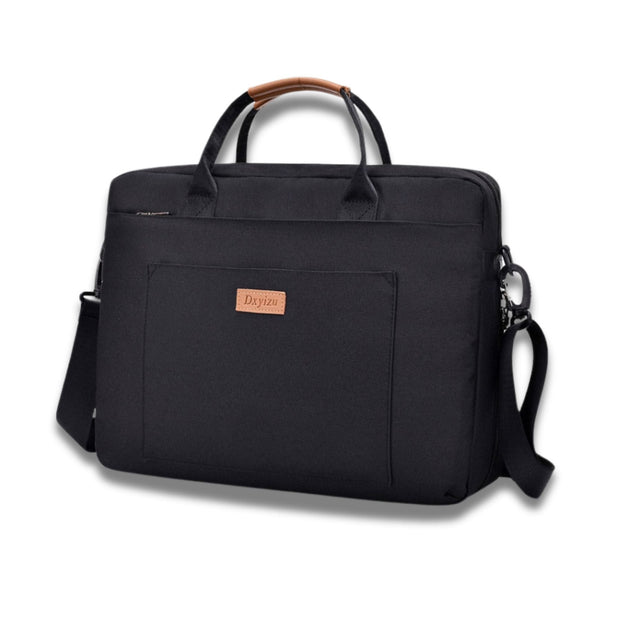 WorkEase | Robuste Canvas-Laptoptasche für Business & Alltag - Brezella