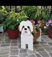 HundeBlüte | Dekorativer Pflanztopf für Hundefans - Brezella