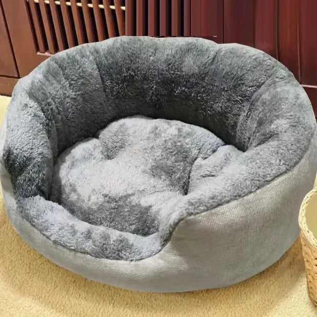 FellWärme | Gemütliches Hundebett mit Plüschkissen - Brezella