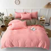LandhausLinen | Stilvolles Streifen-Karo-Bettwäscheset - Brezella