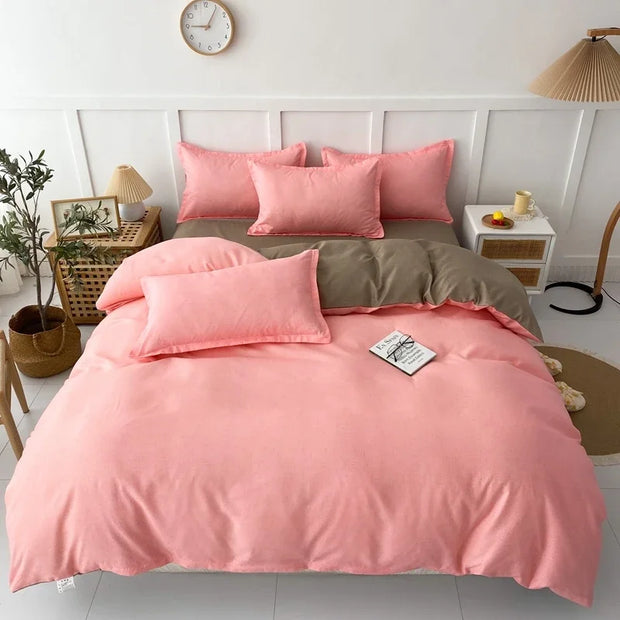 LandhausLinen | Stilvolles Streifen-Karo-Bettwäscheset - Brezella