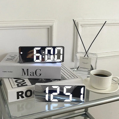 MirrorTime | Eleganter Wecker-Spiegel mit Alarmfunktion - Brezella