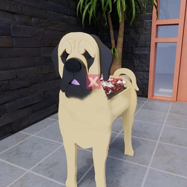 HundeBlüte | Dekorativer Pflanztopf für Hundefans - Brezella