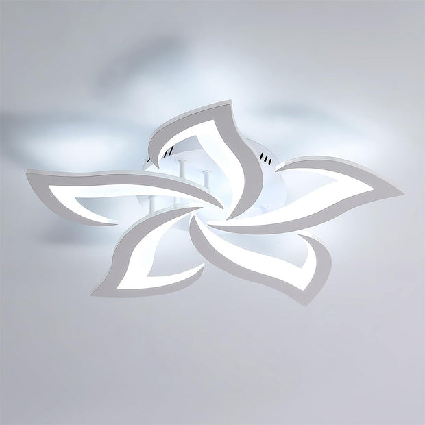 Moderne LED-Deckenleuchte in Blumenform