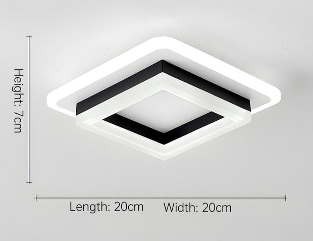 Minimalistische Quadratische LED Deckenleuchte