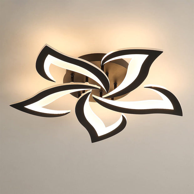 Moderne LED-Deckenleuchte in Blumenform