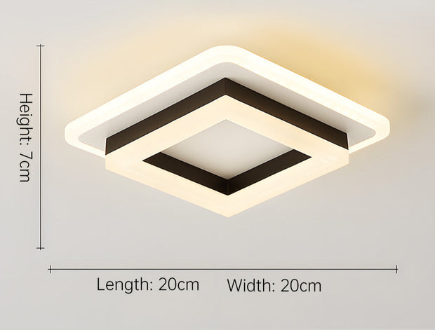 Minimalistische Quadratische LED Deckenleuchte