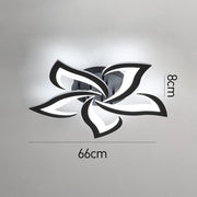 Moderne LED-Deckenleuchte in Blumenform