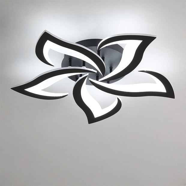 Moderne LED-Deckenleuchte in Blumenform