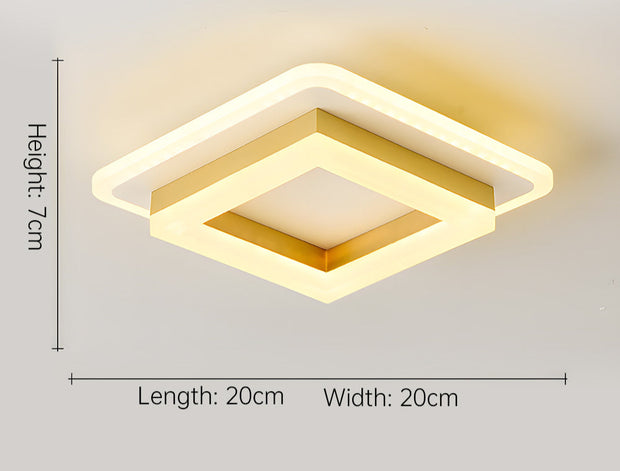 Minimalistische Quadratische LED Deckenleuchte