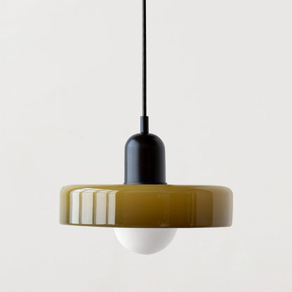 LumenKreis | Zeitlose Glas Pendelleuchte für klare Akzente - Brezella