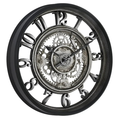 ZeitGlanz | Metall-Wanduhr mit Arabischen Ziffern - Brezella