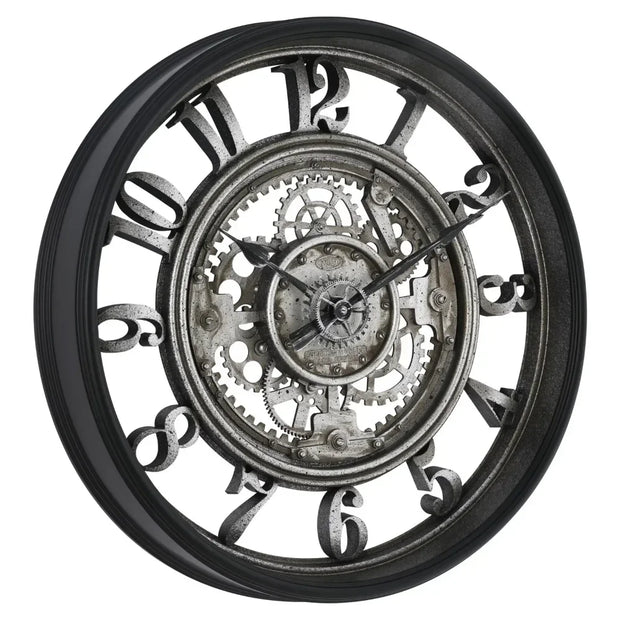 ZeitGlanz | Metall-Wanduhr mit Arabischen Ziffern - Brezella