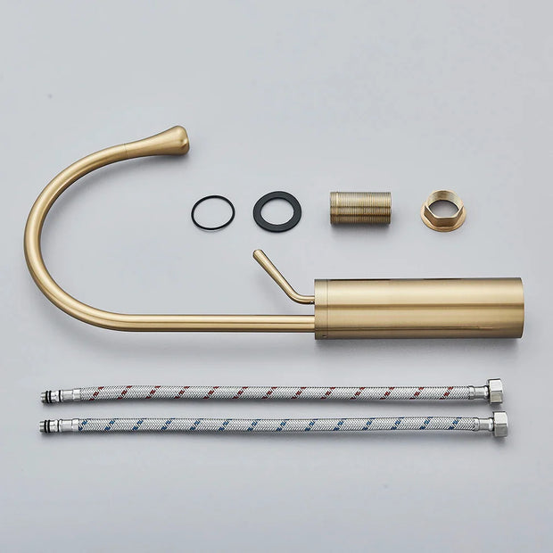 RegalStream | Stilvolle Waschtischarmatur mit Gold Touch - Brezella