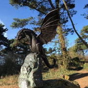 DracoSpray | Eleganter Drachenbrunnen mit magischem Wasserfall - Brezella