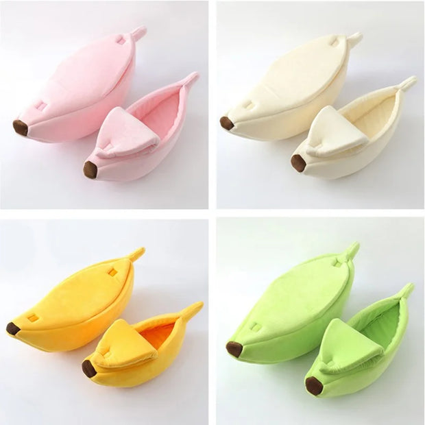 CuddleBanana | Lustiges und warmes Katzenbett mit Stil - Brezella