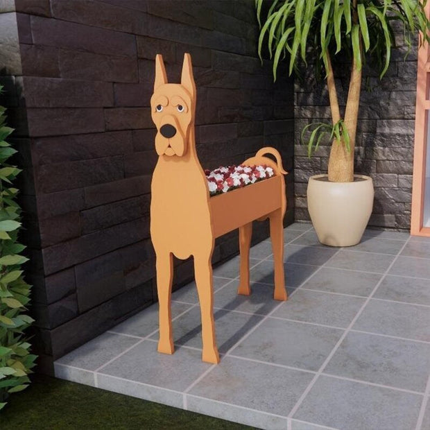 HundeBlüte | Dekorativer Pflanztopf für Hundefans - Brezella