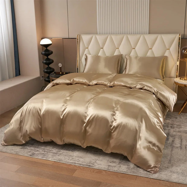 SchlafLust | Premium-Satin-Bettwäsche für ultimativen Komfort - Brezella
