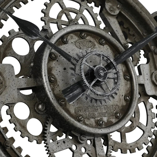 ZeitGlanz | Metall-Wanduhr mit Arabischen Ziffern - Brezella