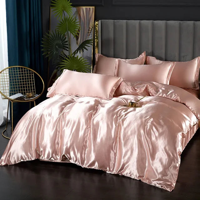 SilkEleganz | Satin-Bettwäsche-Set für luxuriöse Nächte - Brezella