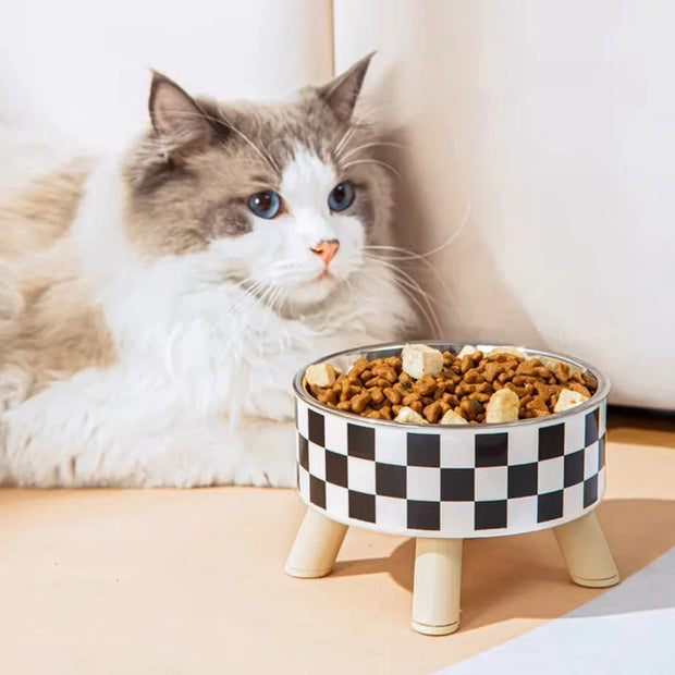 ElevateBowl | Luxus-Tiernapf mit hohem Fuß für Katzen und Hunde - Brezella