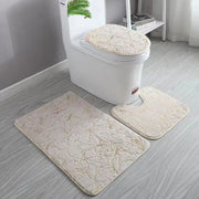 RegalMat | Luxus-Toilettenvorleger in Gold mit Antirutschfunktion - Brezella