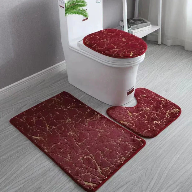 RegalMat | Luxus-Toilettenvorleger in Gold mit Antirutschfunktion - Brezella