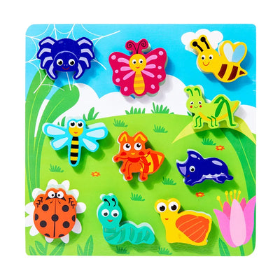BlumenFreunde | Bienen, Schmetterlinge und Marienkäfer Puzzle - Brezella