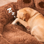 FluffHaven | Weiches Hundebett mit waschbarem Bezug - Brezella