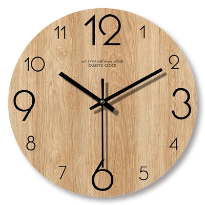 TimberClock | Moderne Wanduhr mit Holzoptik - Brezella