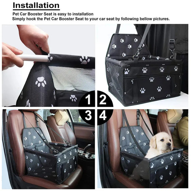 PawJourney | Haustier-Reisetasche und Autositz für bequeme Fahrten - Brezella