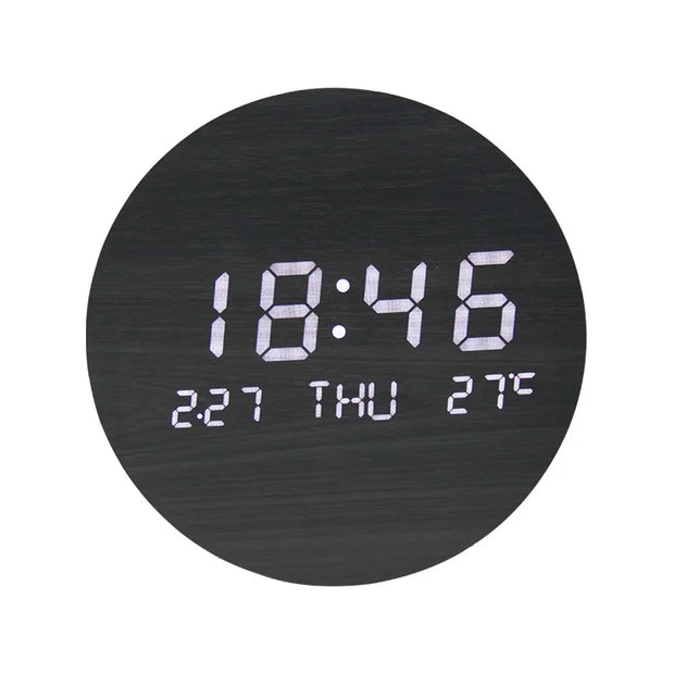 VivoWake | Schlichte Holz-LED-Uhr für eine grüne Arbeitsumgebung - Brezella