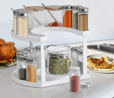 TwistSpice | Platzsparendes Gewürzkarussell für einfaches Zugreifen - Brezella