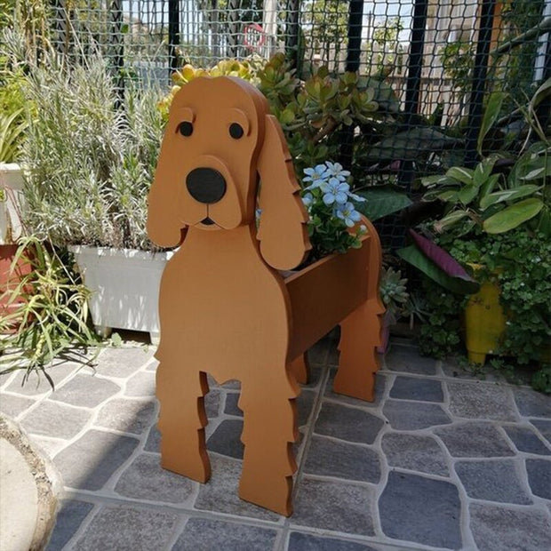 HundeBlüte | Dekorativer Pflanztopf für Hundefans - Brezella