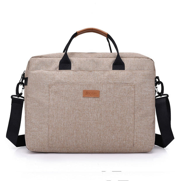 WorkEase | Robuste Canvas-Laptoptasche für Business & Alltag - Brezella