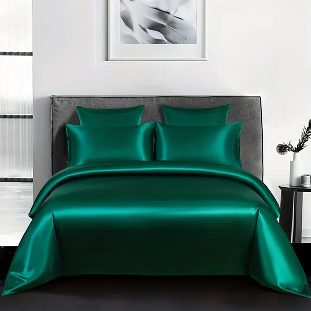 SchlafLust | Premium-Satin-Bettwäsche für ultimativen Komfort - Brezella