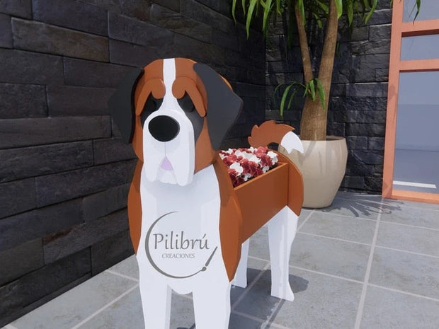 HundeBlüte | Dekorativer Pflanztopf für Hundefans - Brezella