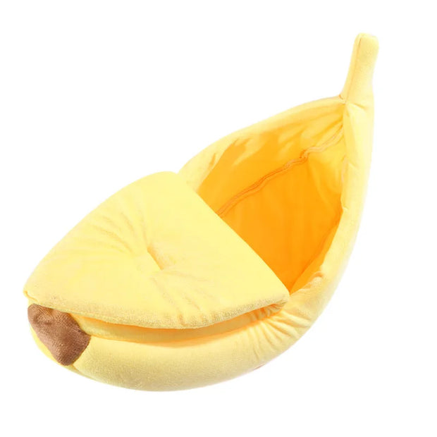 CuddleBanana | Lustiges und warmes Katzenbett mit Stil - Brezella