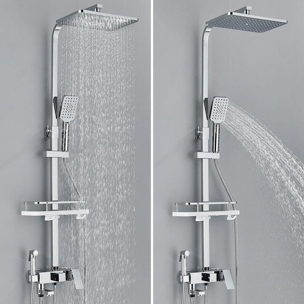 AquaBrass | Luxus-Messing-Duscharmatur mit Regenbrause - Brezella